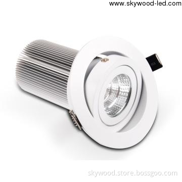13W Adjustable Downlights ,Taiwan Edsion COB, Dimming 1%~100% optional